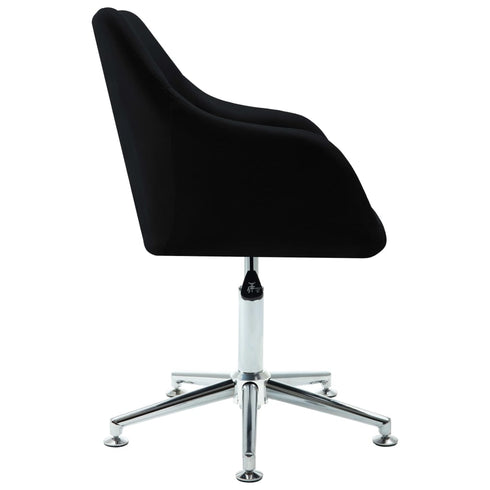 Swen Studio -  Swivel Dining Chairs 6 pcs Black Fabric (UK/IE/FI/NO only) (6x331504)